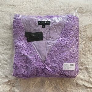 ELOQUII Sheer Mini Dress